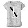 OCSO Multi-Colors Sublimatable Ladies PosiCharge Electric Heather Sporty Tee Thumbnail