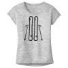 OCSO Multi-Colors Sublimatable Ladies PosiCharge Electric Heather Sporty Tee Thumbnail
